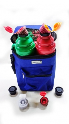 Matera premium para 2 termos y bolsillo grande