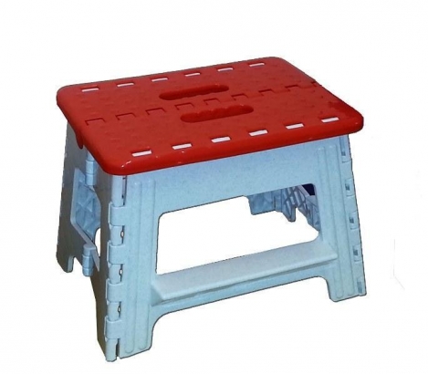 Banquito plastico abisagrado y plegable mediano