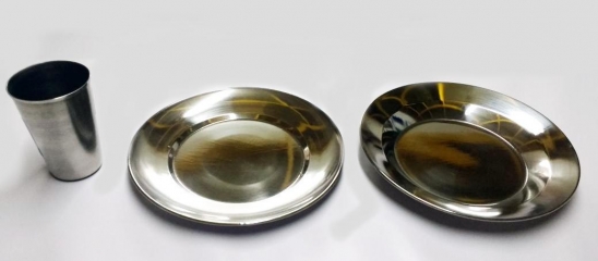 Plato playo de acero inoxidable Ø 22 C.