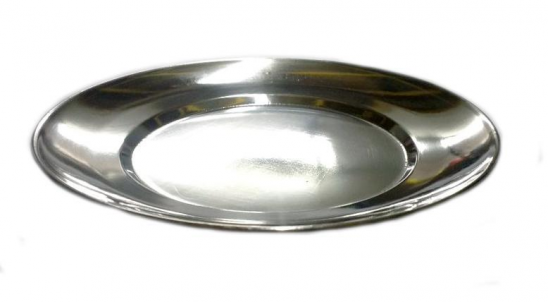 Plato hondo de acero inoxidable Ø 22 c.