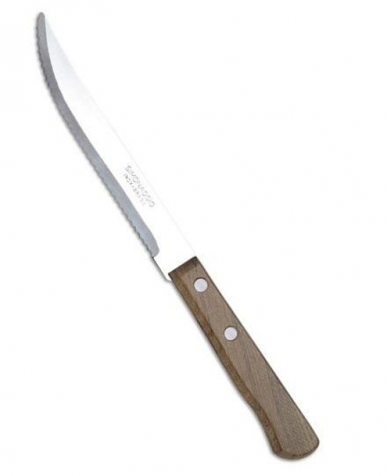 Cuchillo con mango de madera