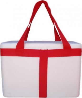 Caja de telgopor con manija de 36 X 19 X 23 cm