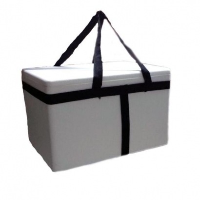 Caja de telgopor con manija  43 X 31 X 25,5  cm