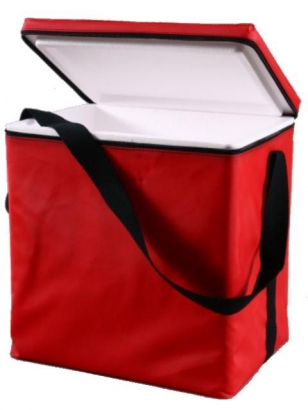 Caja de Telgopor con funda de 35 X 24,5 X 34,5 cm