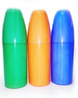 Porta botellas de telgopor forrados