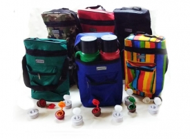 Matera premium para 2 termos y bolsillo grande