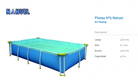 Pileta de lona 3 x 2 x 0.70 mts.