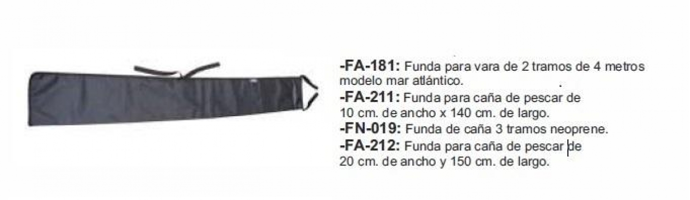 Funda para vara 2 tramos de 4mts 