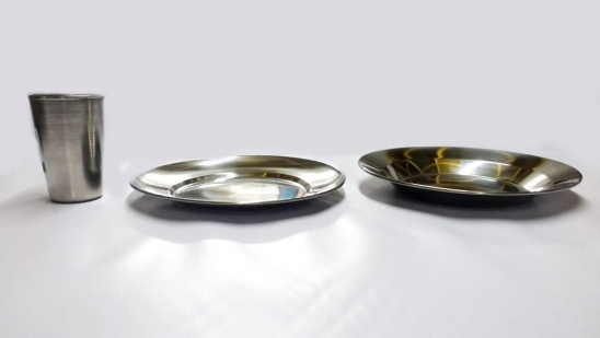 Vaso de acero inox.