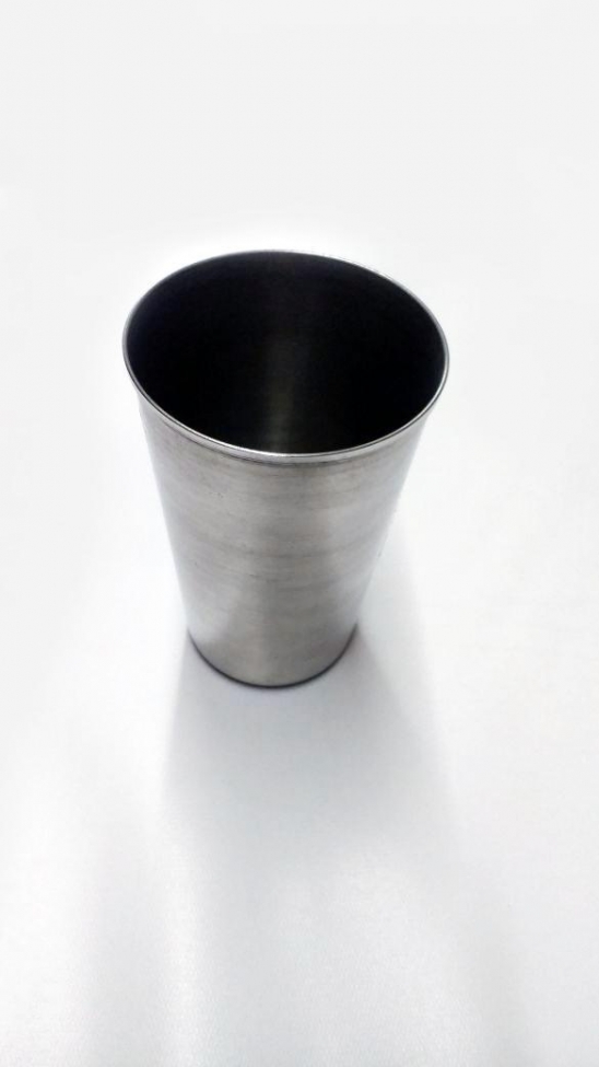Vaso de acero inox.