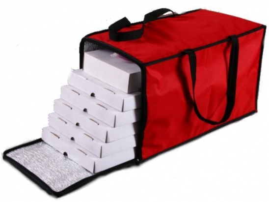 Bolso térmico para 5 cajas de pizza de metro o parrilla