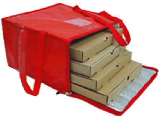 Bolso térmico para 4 cajas de pizza de 52x52 con cierre y velcro