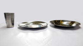 Vaso de acero inox.