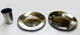 Vaso de acero inox.
