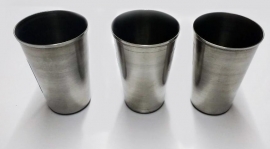 Vaso de acero inox.