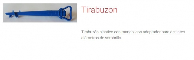 Tirabuzón con mango